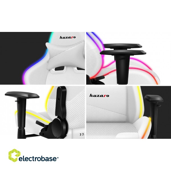Huzaro Force 6.2 White RGB gaming chair image 8