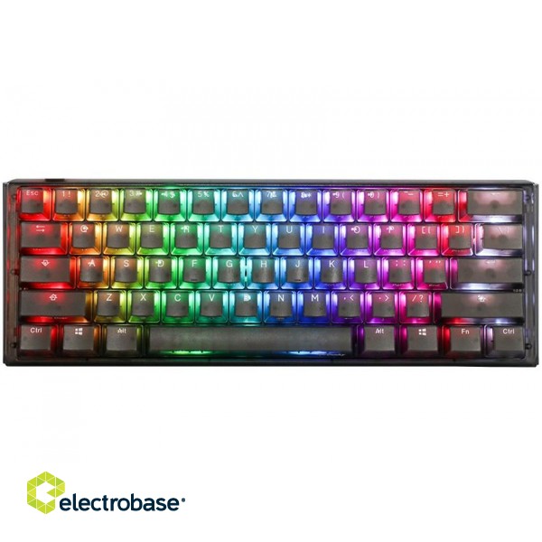 Ducky One 3 Aura Black Mini Gaming Keyboard, RGB LED - MX-Silent-Red фото 1