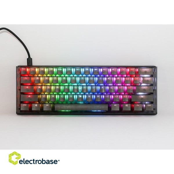 Ducky One 3 Aura Black Mini Gaming Keyboard, RGB LED - MX-Silent-Red paveikslėlis 10