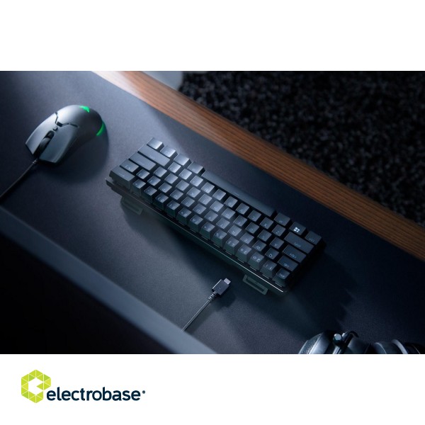 Razer Huntsman Mini 60% Gaming keyboard Opto-Mechanical Purple Switch RGB LED light NORD Wired image 4