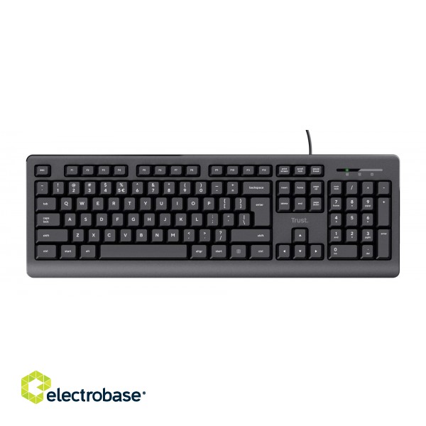 Trust TK-150 keyboard USB QWERTY Black image 3