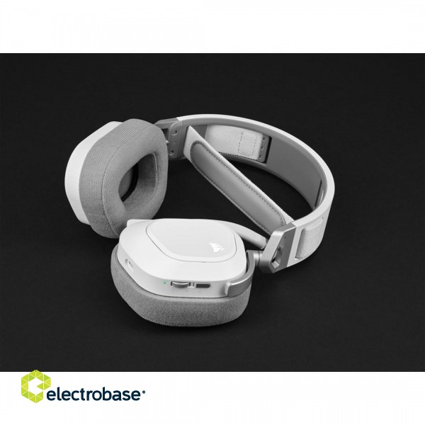Corsair HS80 RGB Headset Wireless Head-band Gaming White image 4