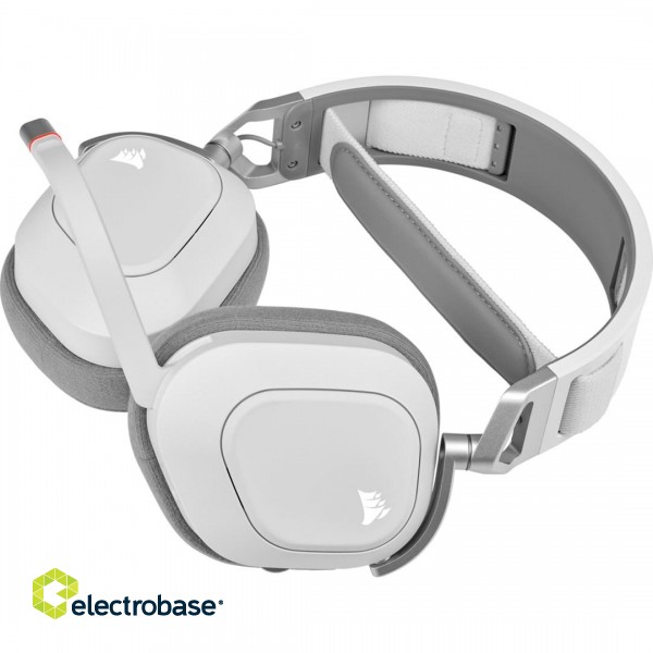 Corsair HS80 RGB Headset Wireless Head-band Gaming White image 10