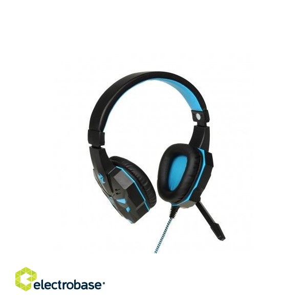 iBox X8 Headset Wired Head-band Gaming Black, Blue фото 6