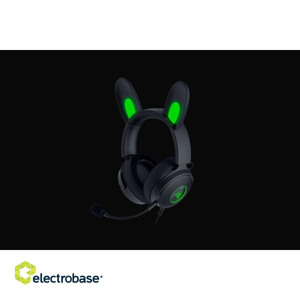 Razer Wired, Over-Ear, Black, Gaming Headset, Kraken V2 Pro, Kitty Edition image 5