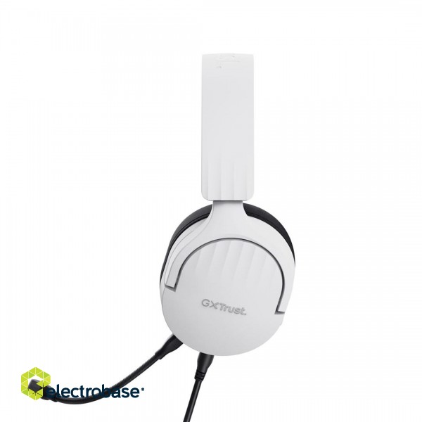 Trust GXT 489W FAYZO Headset Wired Head-band Gaming Black, White фото 10