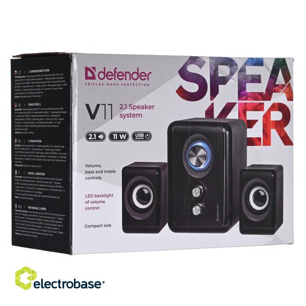 Defender V11 loudspeaker Black Wired 11 W image 7