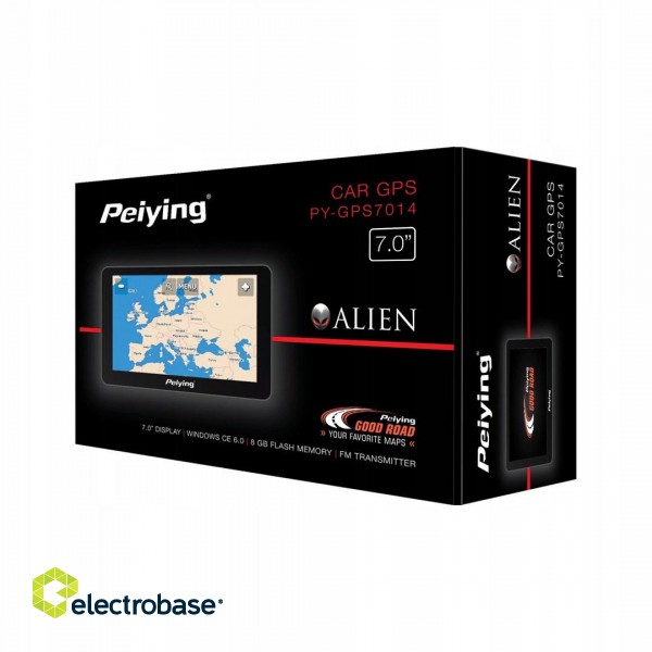 Peying Alien PY-GPS7014 navigation + EU map paveikslėlis 2