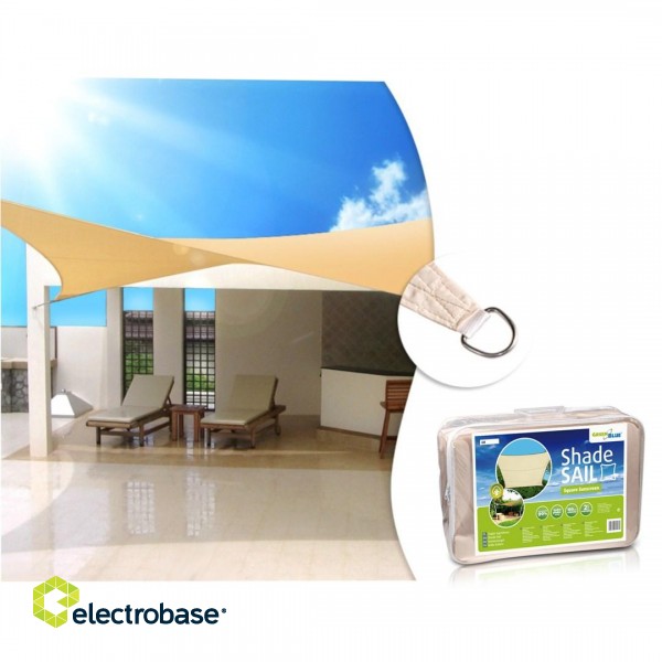 Sunscreen UV polyester 5m square GreenBlue GB505 paveikslėlis 10