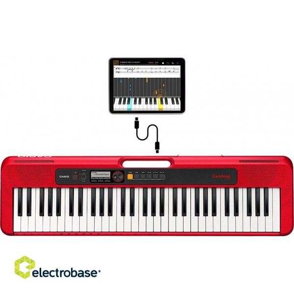 Casio CT-S200 MIDI keyboard 61 keys USB Red, White фото 3