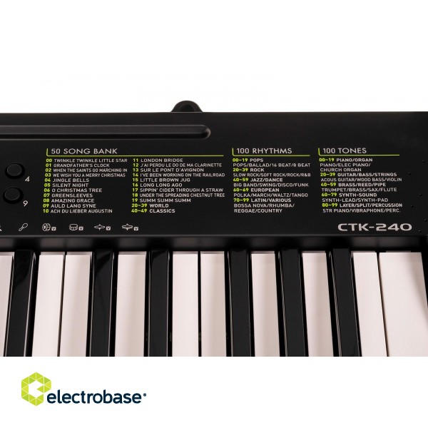 Casio CTK-240 MIDI keyboard 49 keys Black, White paveikslėlis 7