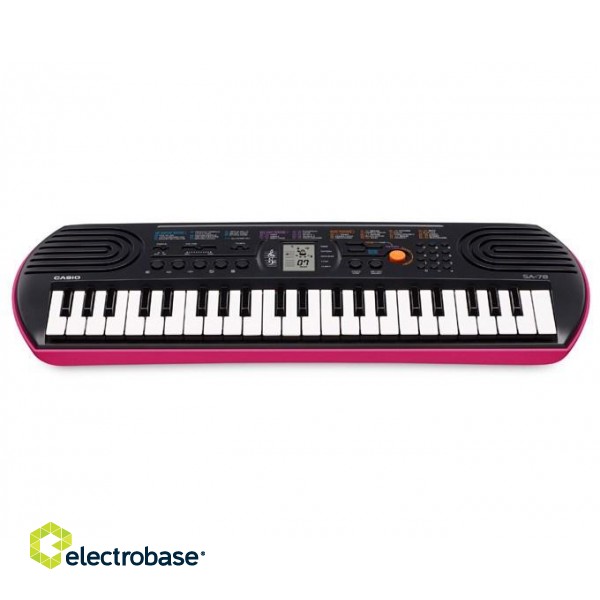 Casio SA-78 MIDI keyboard 44 keys Black paveikslėlis 1