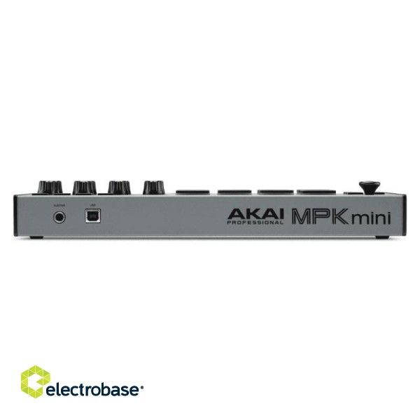 AKAI MPK Mini MK3 Control keyboard Pad controller MIDI USB Black, Grey paveikslėlis 3