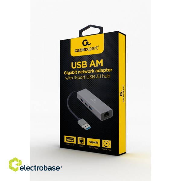 Gembird A-AMU3-LAN-01 USB graphics adapter image 2