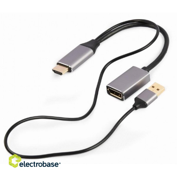 Gembird A-HDMIM-DPF-02 video cable adapter 0.1 m HDMI Type A (Standard) DisplayPort Black paveikslėlis 2