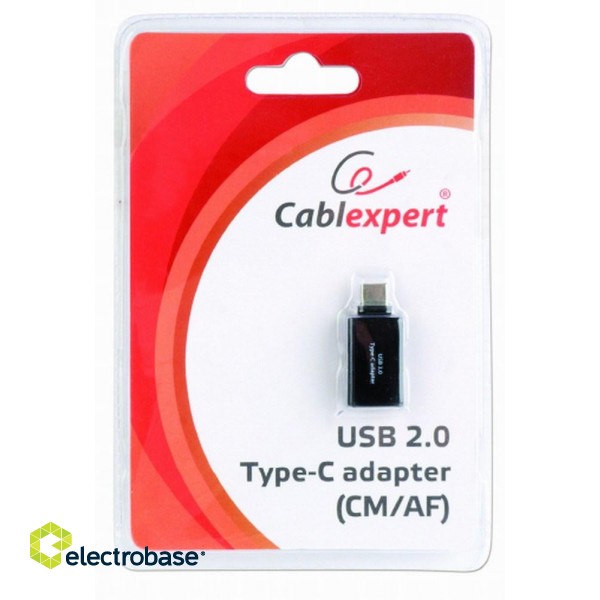 Gembird A-USB2-CMAF-01 cable gender changer USB Type-C USB Type-A Black фото 2