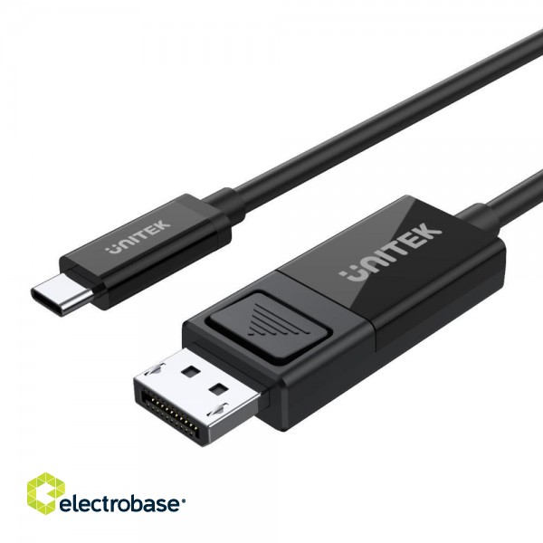 UNITEK V1146A cable gender changer USB-C DisplayPort Black paveikslėlis 1