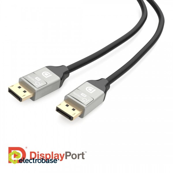 J5create 8K DisplayPort Cable (DisplayPort M - DisplayPort M; 2m; colour black) JDC43-N paveikslėlis 3