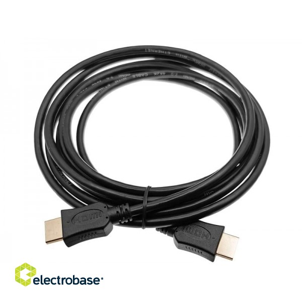 Alantec AV-AHDMI-3.0 HDMI cable 3m v2.0 High Speed with Ethernet - gold plated connectors image 1