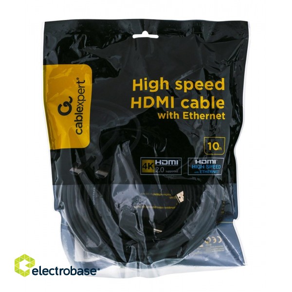Gembird 10m HDMI M/M HDMI cable HDMI Type A (Standard) Black image 3