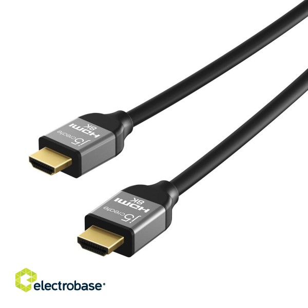 J5create Ultra High Speed 8K UHD HDMI Cable (HDMI M - HDMI M; 2m; colour black) JDC53-N image 1