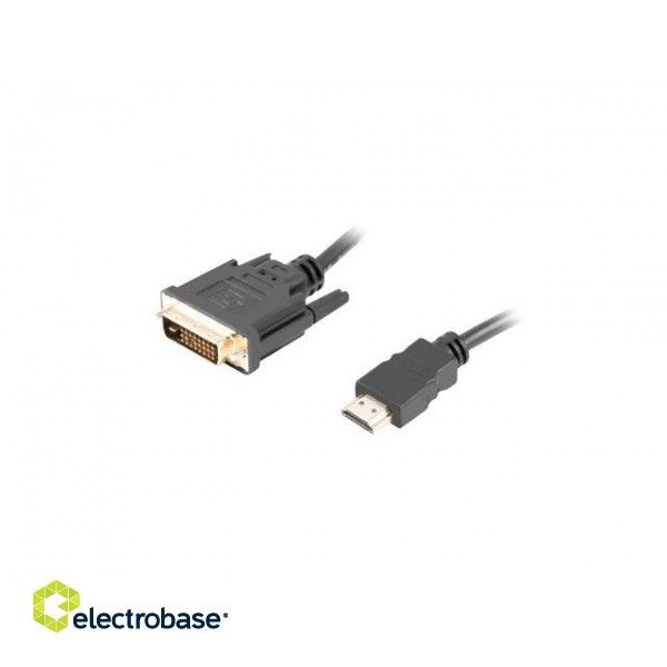 Lanberg CA-HDDV-20CU-0018-BK video cable adapter 1.8 m HDMI Type A (Standard) DVI-D Black фото 1