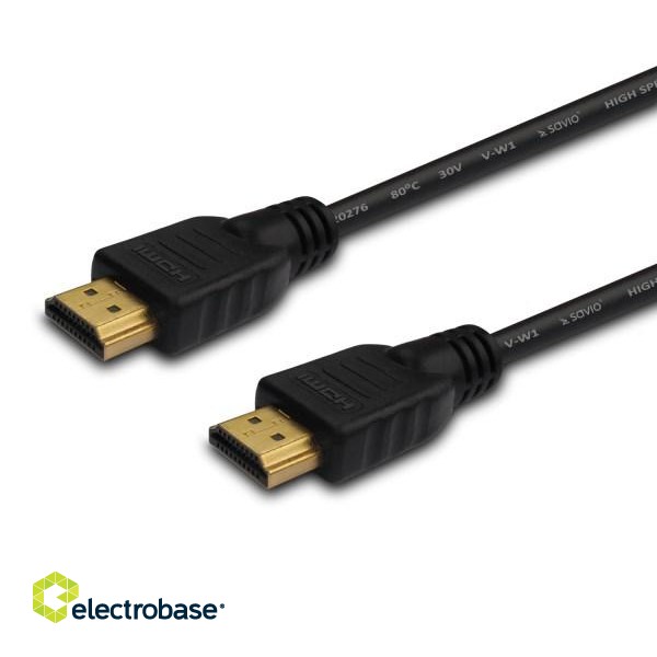 Savio CL-01 HDMI cable 1.5 m HDMI Type A (Standard) Black image 1