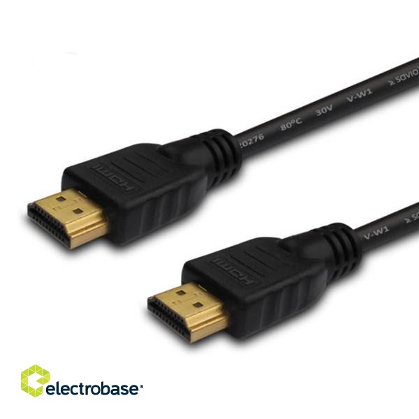 Savio CL-01 HDMI cable 1.5 m HDMI Type A (Standard) Black paveikslėlis 3