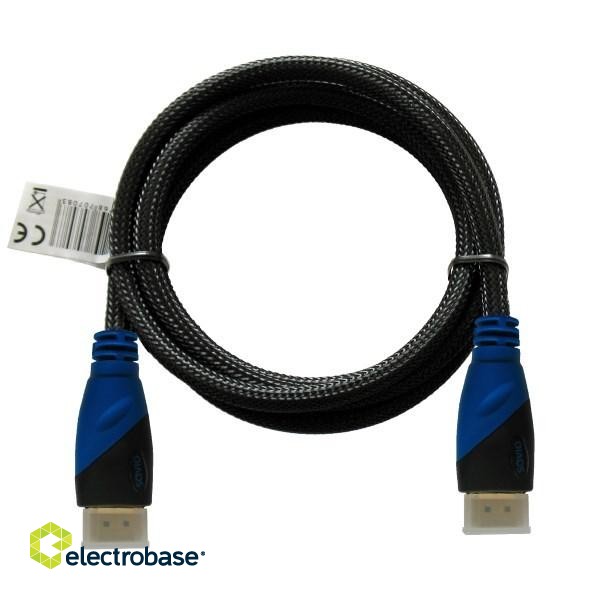 Savio CL-48 HDMI cable 2 m HDMI Type A (Standard) Black,Blue image 2