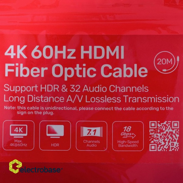 UNITEK HDMI CABLE 2.0 4K 60HZ AOC-20M image 4