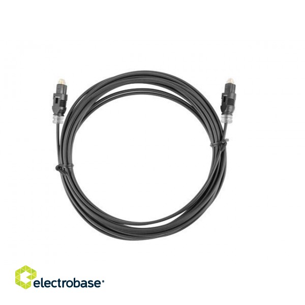 Lanberg CA-TOSL-10CC-0010-BK fibre optic cable 1 m TOSLINK Black фото 3