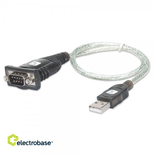 Techly USB to Serial Adapter Converter in Blister IDATA USB-SER-2T image 1