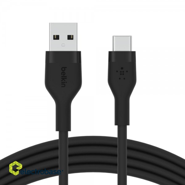 Belkin BOOST↑CHARGE Flex USB cable 3 m USB 2.0 USB A USB C Black image 3