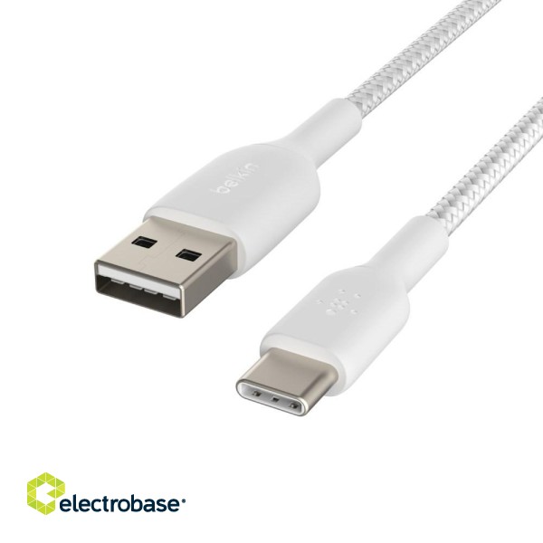 Belkin CAB002BT3MWH USB cable 3 m USB A USB C White image 2