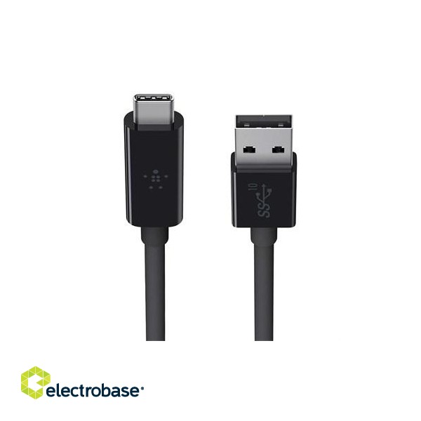 Belkin USB-A - USB-C, 0.9m USB cable USB 3.2 Gen 2 (3.1 Gen 2) USB A USB C Black фото 2