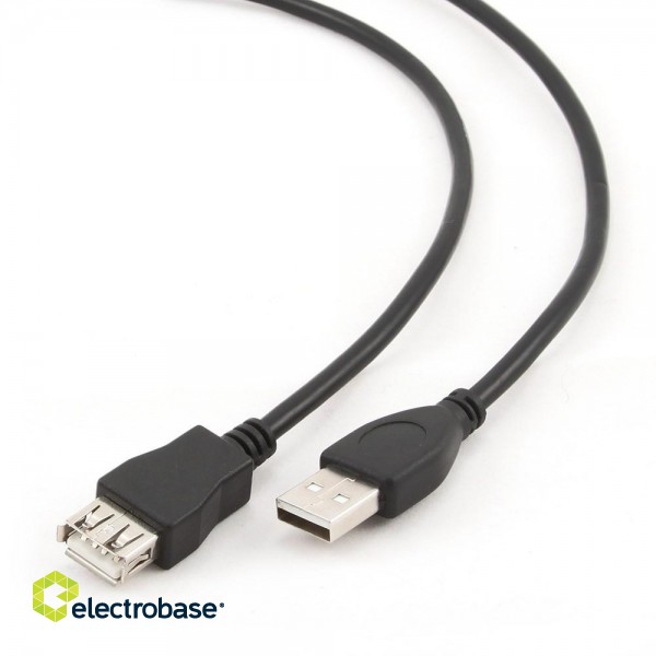 Gembird 3m USB 2.0 A M/FM USB cable USB A Black image 1