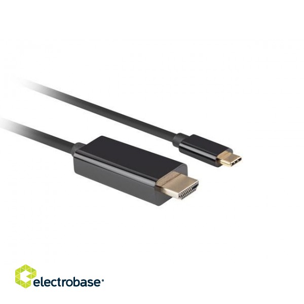 LANBERG CABLE USB-C(M)->HDMI(M) 1M 4K 60HZ BLACK image 3