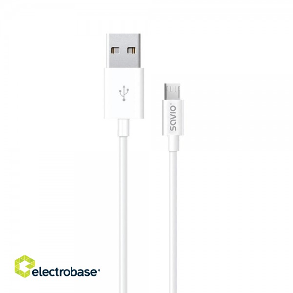 Savio USB – micro USB cable CL-124 paveikslėlis 1