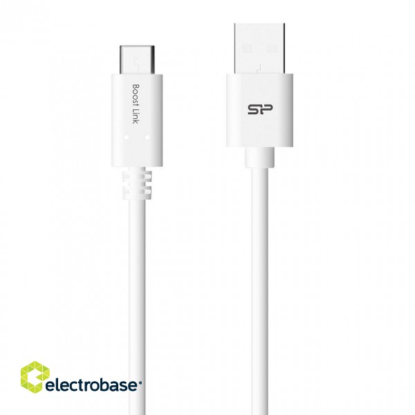 Silicon Power Boost Link PVC LK10AC USB cable 1 m USB 2.0 USB A USB C White image 1
