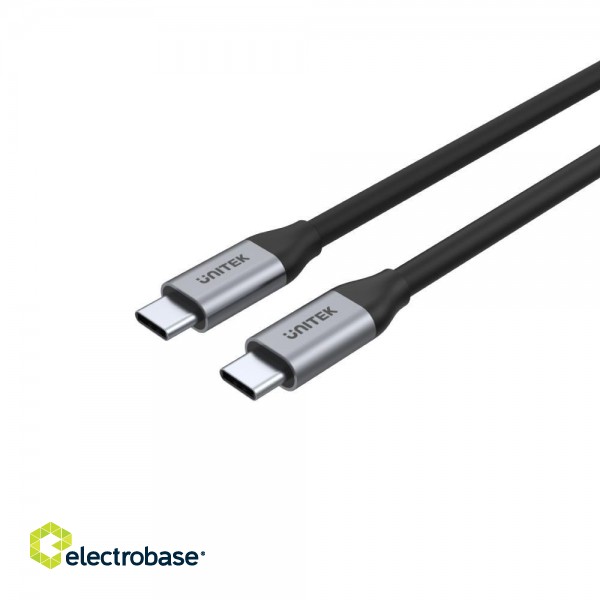 UNITEK C14082ABK USB cable 1 m USB 3.2 Gen 2 (3.1 Gen 2) USB C Black image 1