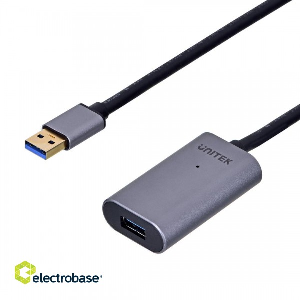 UNITEK Y-3004 USB cable 5 m USB 3.2 Gen 1 (3.1 Gen 1) USB A Grey image 2