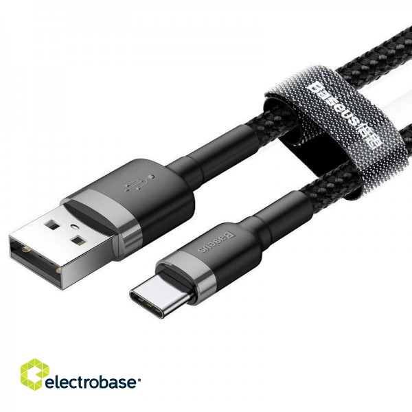 USB-C cable Baseus Cafule 3A 1m (gray & black) image 2