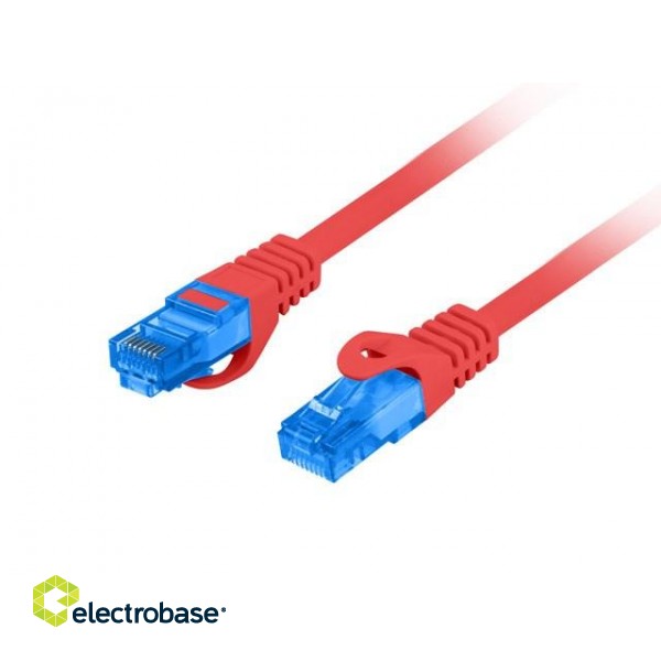 LANBERG PATCHCORD S/FTP CAT.6A 2M RED LSZH image 2