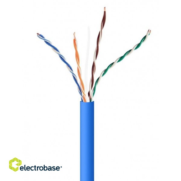 Gembird UPC-5004E-SOL-B CAT5e UTP LAN cable (CCA), solid, 305m, blue фото 1