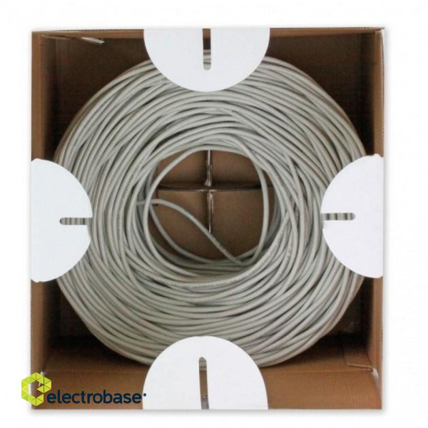 Techly ITP9-FLU-0305 networking cable Grey 305 m Cat6 U/UTP (UTP) image 5