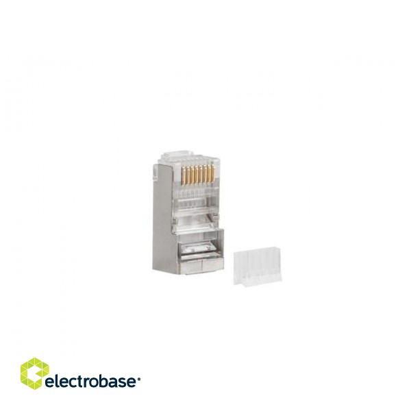 Lanberg PLS-6000 wire connector RJ-45 Stainless steel, Transparent image 1