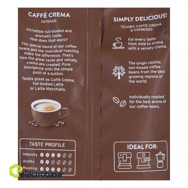 Coffee Bean Tchibo Cafe Crema Intense 1 kg paveikslėlis 3