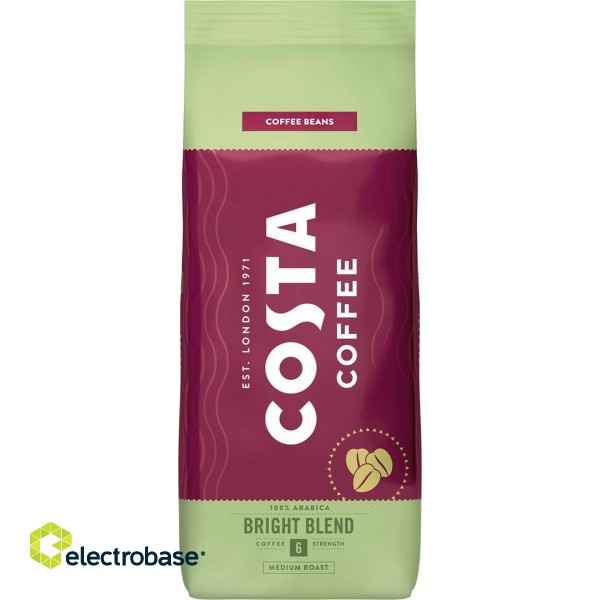 Costa Coffee Bright Blend bean coffee 500g фото 1