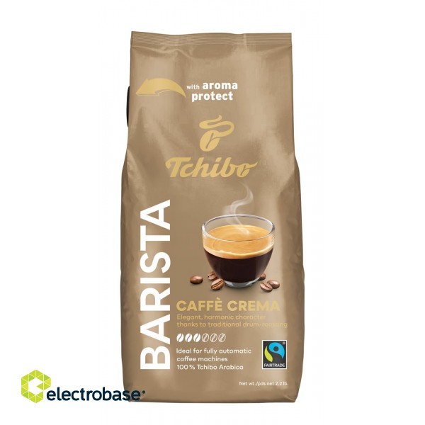 Tchibo Barista Caffe Crema bean coffee 1 kg paveikslėlis 4