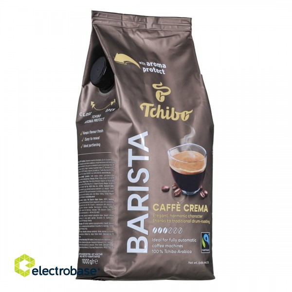 Tchibo Barista Caffe Crema bean coffee 1 kg paveikslėlis 2